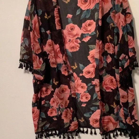 Rose KIMONO Plus Size 3X New out of Package - Picture 2 of 8